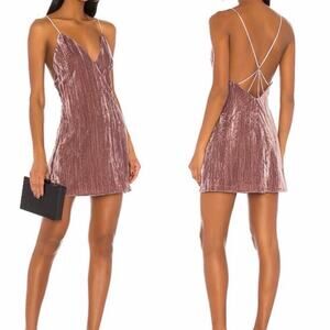 NWT NBD Revolve Vika Mini Rhinestone Straps Dress.